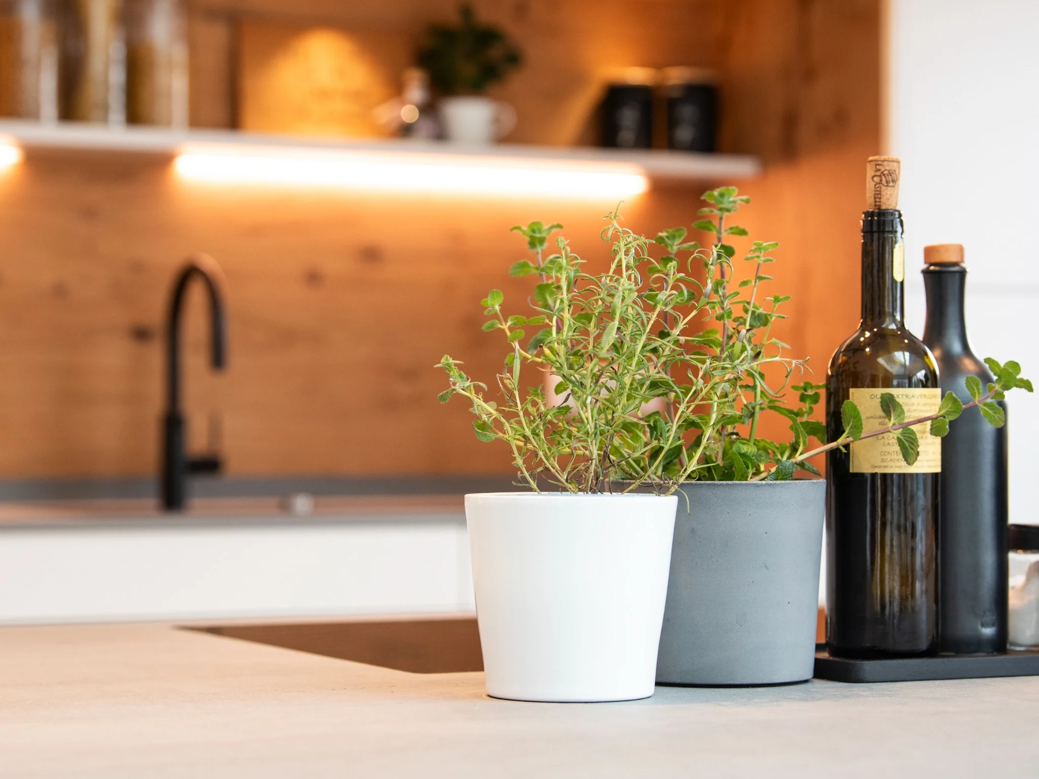 Detail Arbeitsfläche und Spüle